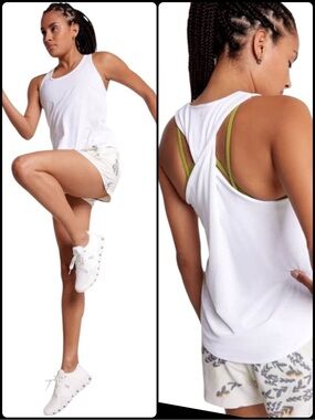 🆕 CALIA by Carrie Underwood - Racerback Twist Tank - White - XXL - NWT